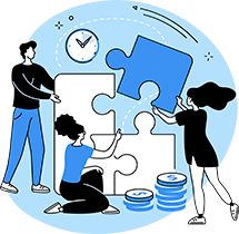 Icone: Pessoas trabalhando em grupo